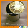 Gold Printed Tinplate for Making Easy Open End